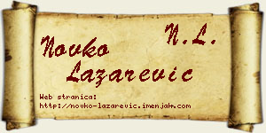 Novko Lazarević vizit kartica